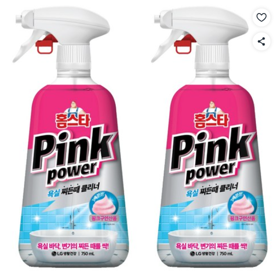홈스타 핑크파워 욕실 찌든때 클리너