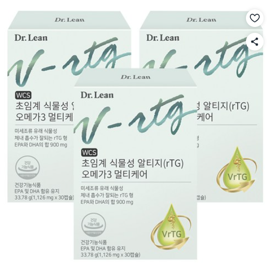 닥터린 초임계 식물성 알티지 rTG 오메가3 멀티케어
