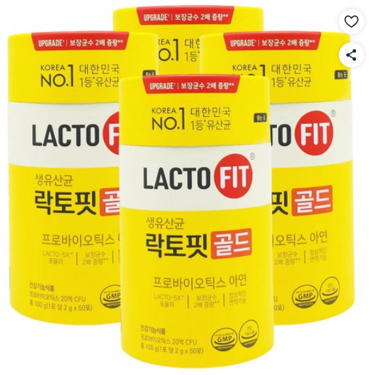 종근당건강 락토핏 생유산균 골드 프로바이오틱스