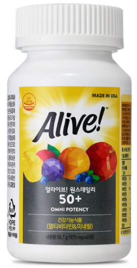 얼라이브 원스데일리 멀티비타민 50+
